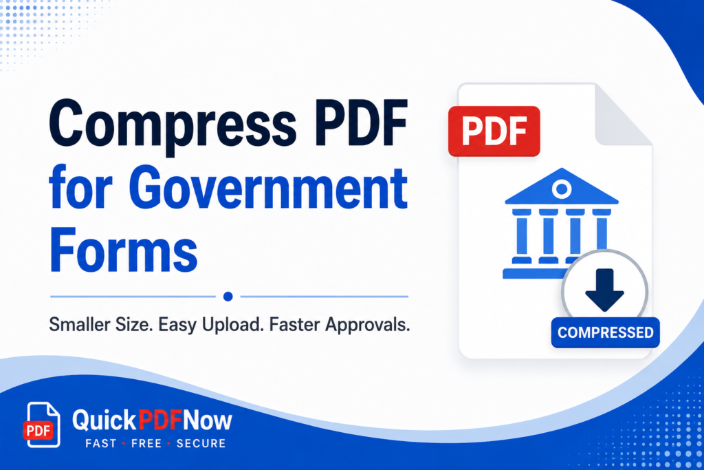 Compress PDF for Government Forms Online