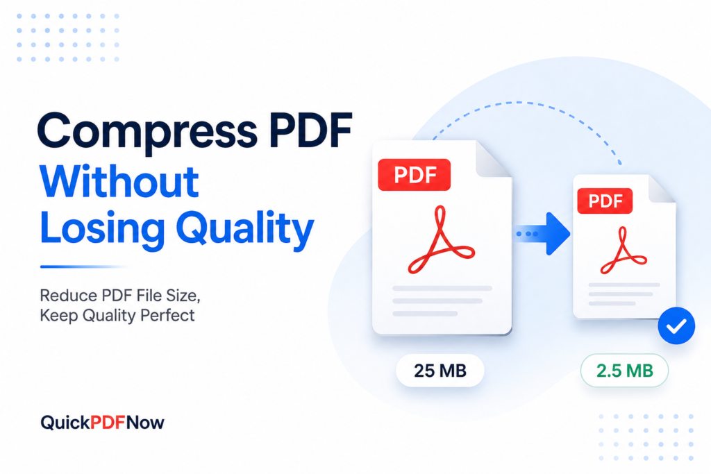compress pdf without losing quality