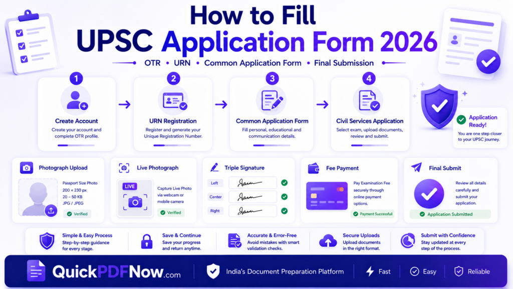 How to Fill UPSC Civil Services Application Form 2026 Step by Step