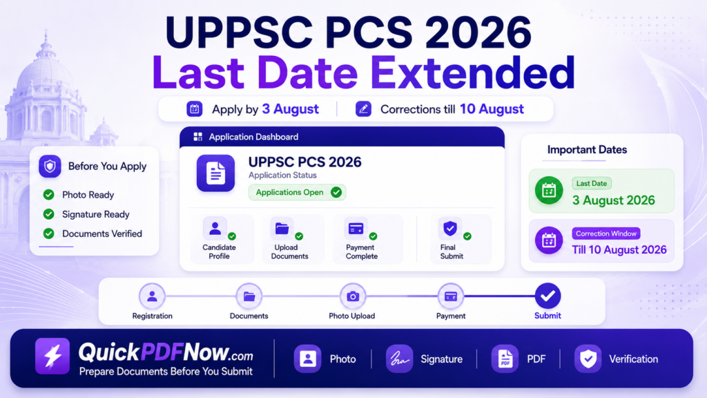 uppsc pcs 2026 last date
